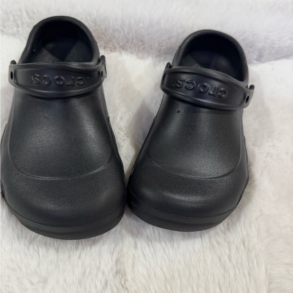 Black Crocs Comfort Specialist Clog No holes Unisex Mens 6 Womens 8 Slip on